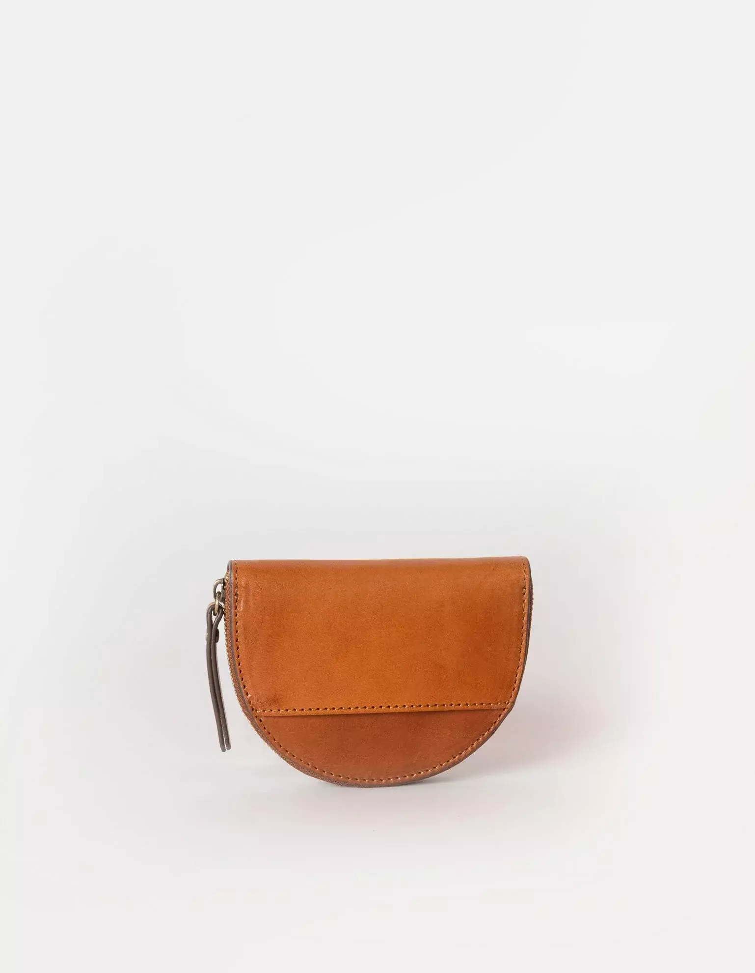 O MY BAG Laura Coin Purse Cognac Classic Leather Geldbörse braun